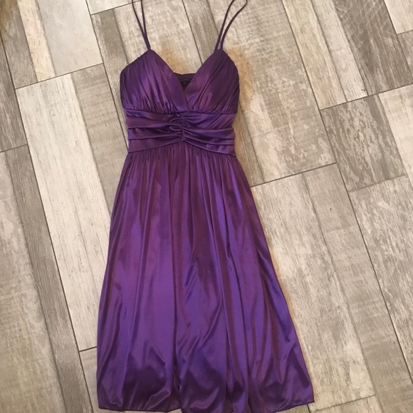 Purple Semi Formal Silk Dress - Picture 9 of 9